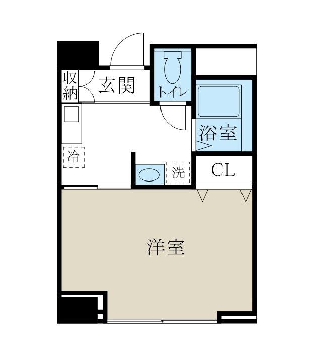 アルファコンフォート新潟(1K/4階)の間取り写真