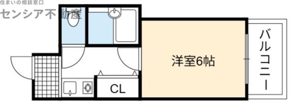 エスポアール京橋I番館(1K/5階)の間取り写真