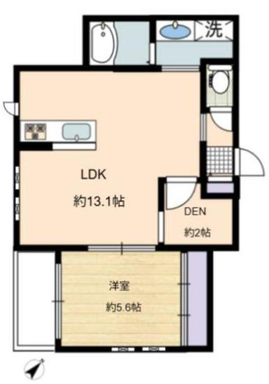 KENZ HOUSE(1LDK/3階)の間取り写真