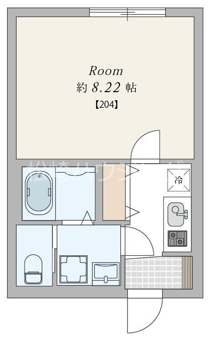 新井4丁目マンション(1K/2階)の間取り写真