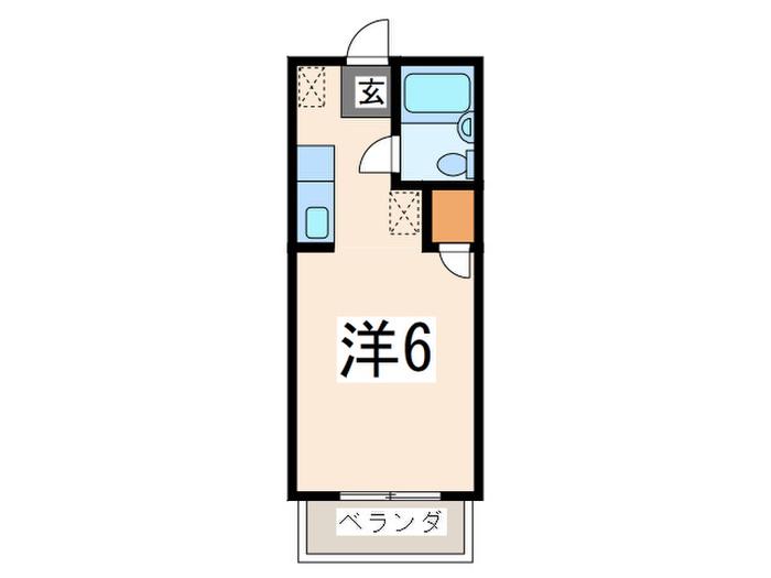 グランドパレスサネカタ(ワンルーム/1階)の間取り写真