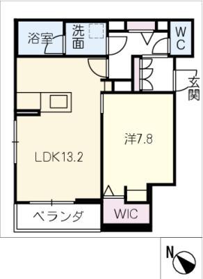 シャーメゾン中条町(1LDK/3階)の間取り写真