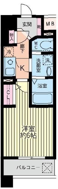 サンシエスタ鶴ヶ峰(1K/7階)の間取り写真
