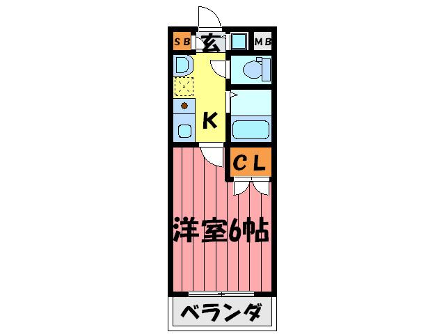 サンアーク深江橋(1K/5階)の間取り写真