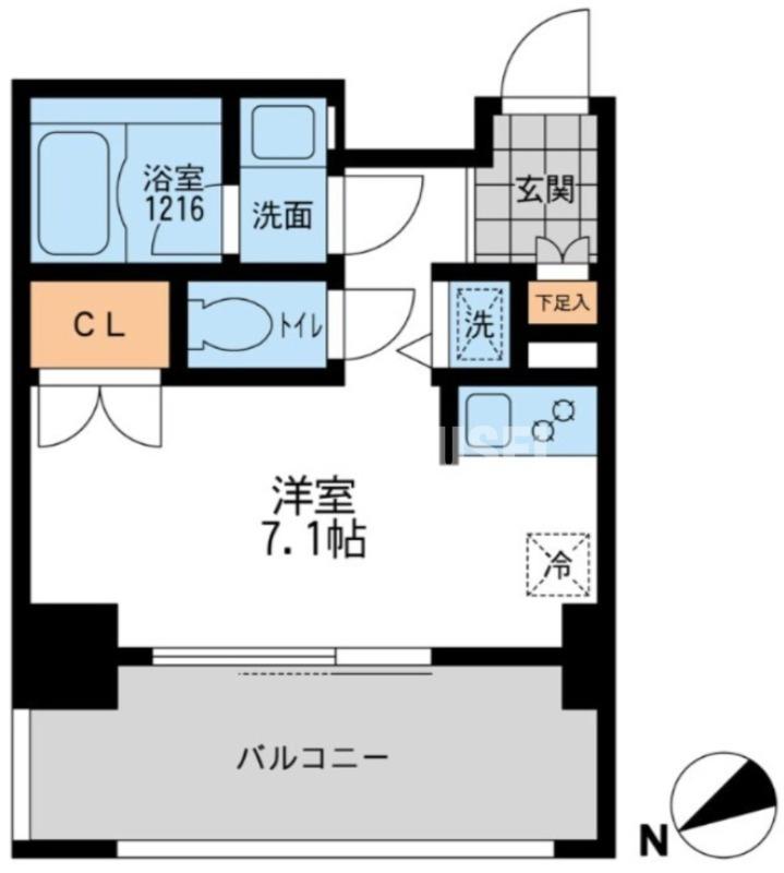 プライマル三軒茶屋(ワンルーム/2階)の間取り写真