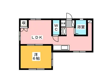 いづみ22(1LDK/1階)の間取り写真