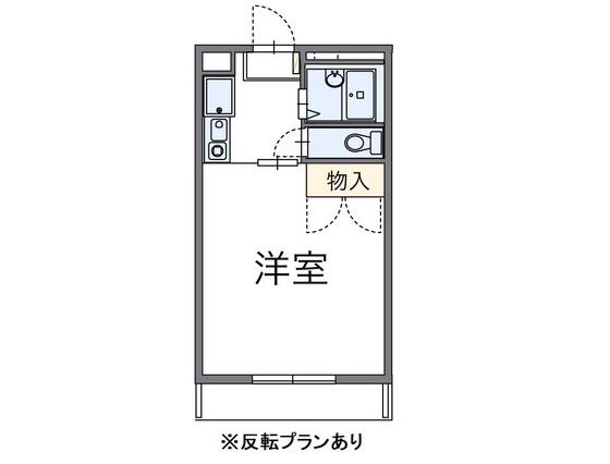 レオパレスマサト(1K/2階)の間取り写真