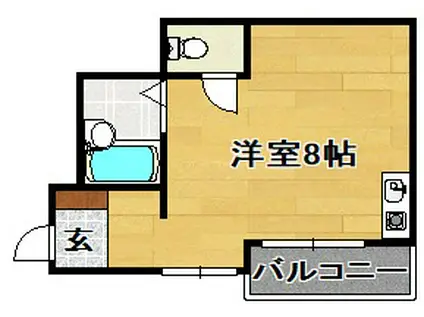 アルカサールヨシタニ(ワンルーム/3階)の間取り写真