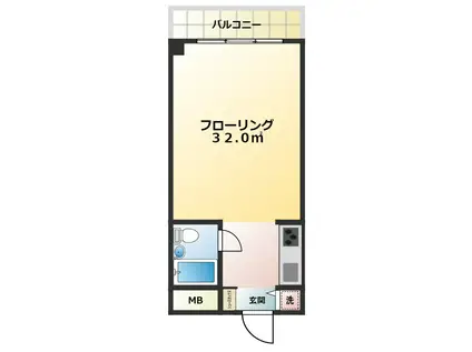 飯田橋ハイタウン(ワンルーム/9階)の間取り写真