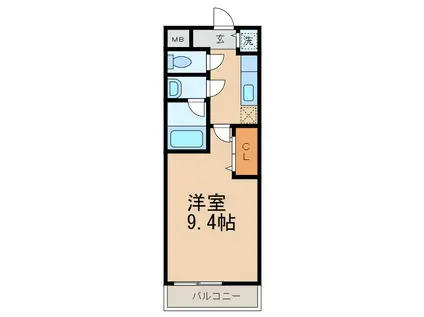 フジパレス太田 II番館(1K/2階)の間取り写真