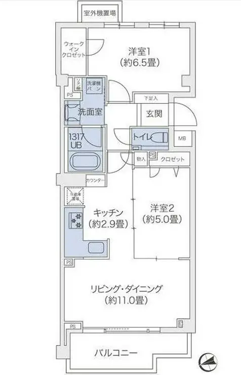 代官山BLESS鉢山 3階階 間取り