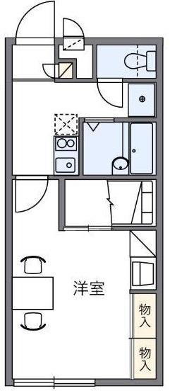 レオパレスPINE CREST(1K/1階)の間取り写真
