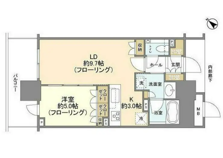 ブランズタワー豊洲 16階階 間取り