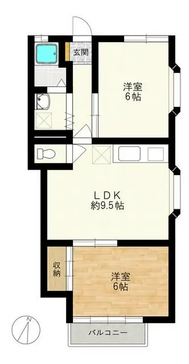 サンワハイツ 2階階 間取り