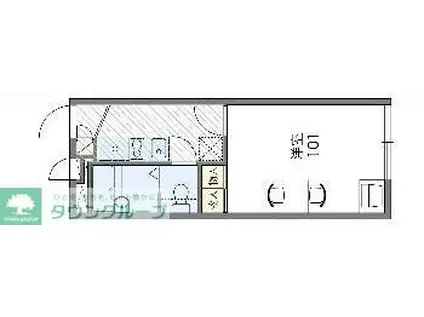 レオパレスDOGWOOD(1K/1階)の間取り写真