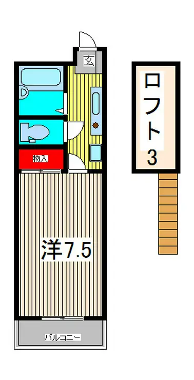 メインシティガーデン弐番館 1階階 間取り