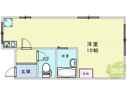 NAKAMURAマンション(1K/1階)の間取り写真