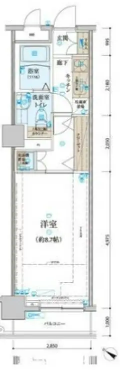 リヴシティ関内 5階階 間取り