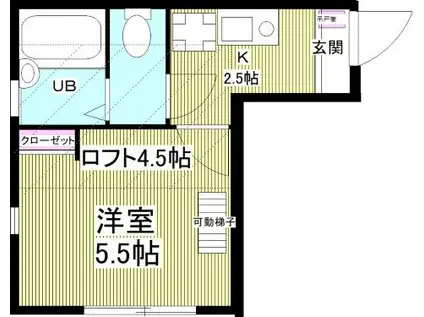 カーサアリエッタ浅田(1K/1階)の間取り写真