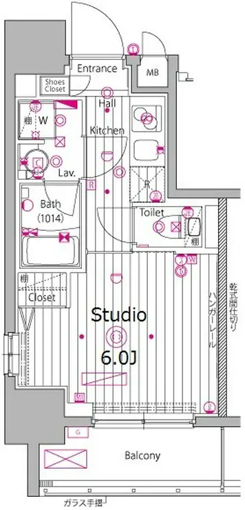 ガーラ・プレシャス渋谷六本木通り 10階階 間取り
