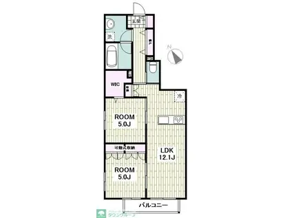 SETORA ART(2LDK/1階)の間取り写真