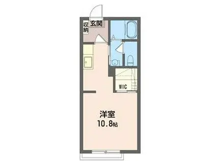 サウスパークハイム(ワンルーム/2階)の間取り写真