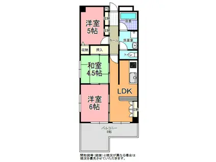 アソルティ水戸城南(3LDK/9階)の間取り写真
