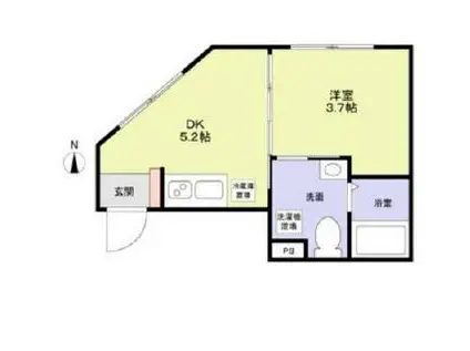 シルベリオ練馬(1DK/4階)の間取り写真