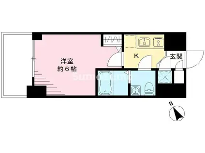 エスリード神戸ハーバークロス(1K/5階)の間取り写真