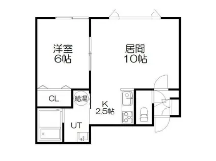 BARONG(1LDK/2階)の間取り写真