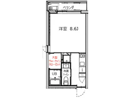 AXIS土呂(1K/1階)の間取り写真