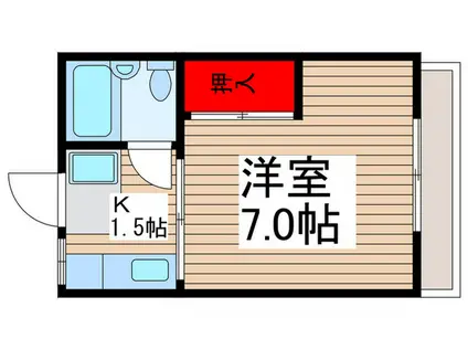 コーポKANEKA1号館(1K/2階)の間取り写真