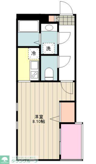 CHERIM立川(1K/2階)の間取り写真