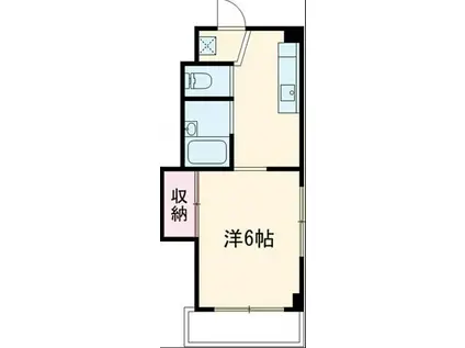 シャンテメール(1K/1階)の間取り写真