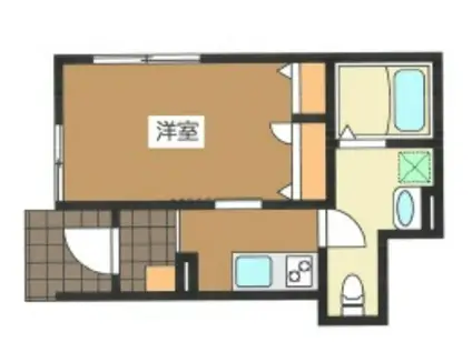 ラブラン(1K/1階)の間取り写真