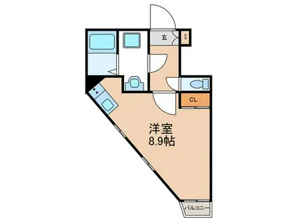 サンライトI(ワンルーム/7階)の間取り写真