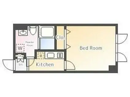 ALERO KOMABA-TODAIMAE(1K/4階)の間取り写真