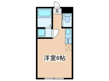 TSミキハイツII(ワンルーム/3階)の間取り写真