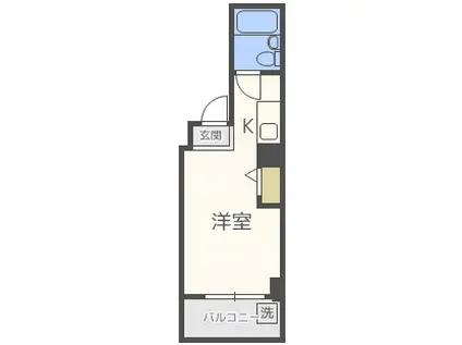 プレミール北堀江(ワンルーム/5階)の間取り写真