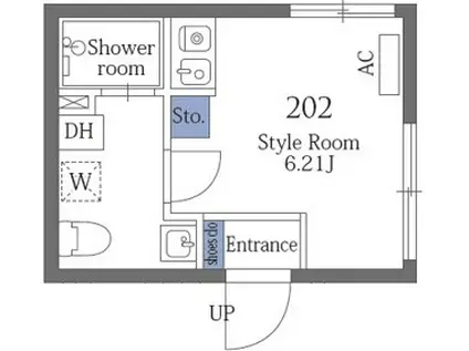 クリプトシーン大森(ワンルーム/1階)の間取り写真