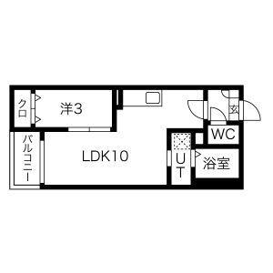 JACK MIYOSHII(1LDK/2階)の間取り写真