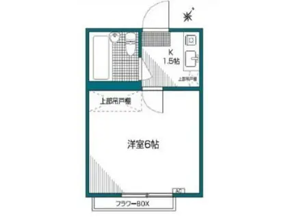 ピア下北沢(1K/3階)の間取り写真