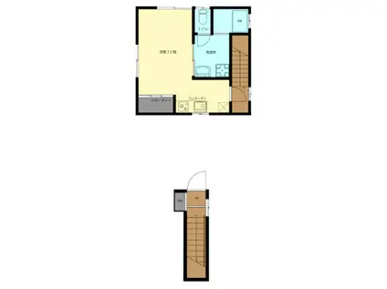 FUYO TOWN(ワンルーム/2階)の間取り写真