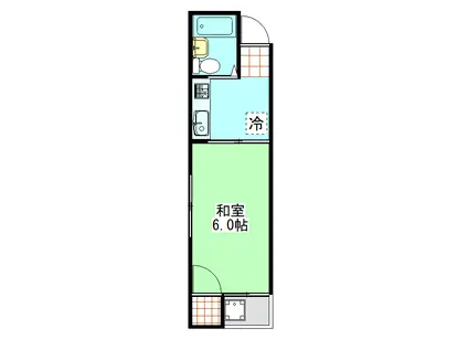ロゼッタ南大門(1K/4階)の間取り写真