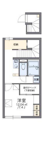 レオパレスはなみずき(1K/2階)の間取り写真