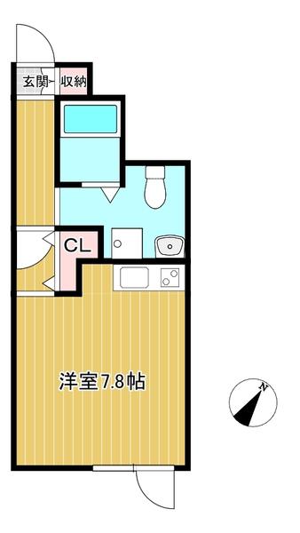 アート・フルひばりサクセス(1K/2階)の間取り写真