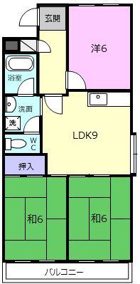 グレイスハイツ(3LDK/1階)の間取り写真