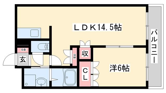 ファームヴィレッジ・やしろI(1LDK/1階)の間取り写真