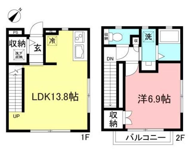 ステラマリス(1LDK/1階)の間取り写真