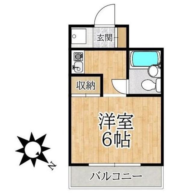 アーデル町屋(ワンルーム/3階)の間取り写真